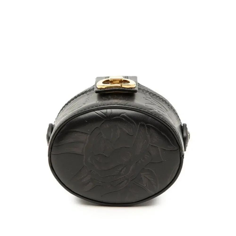 Dior CD Logo Vanity Bag Mini Black Leather